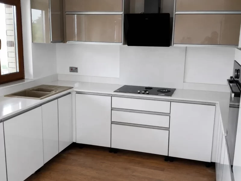 Blat quartz alb oglindă